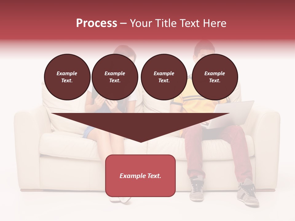 Indoor Sofa Eyes PowerPoint Template