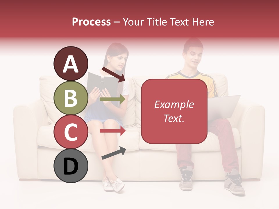 Indoor Sofa Eyes PowerPoint Template