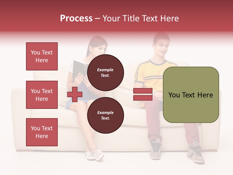 Indoor Sofa Eyes PowerPoint Template