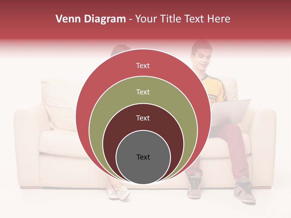 Indoor Sofa Eyes PowerPoint Template