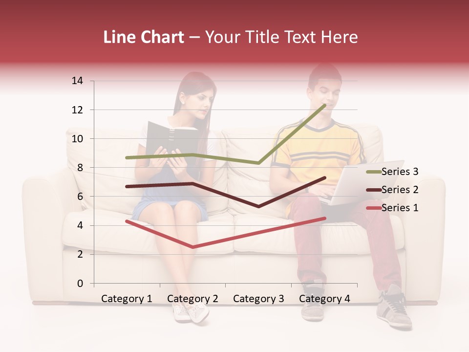 Indoor Sofa Eyes PowerPoint Template