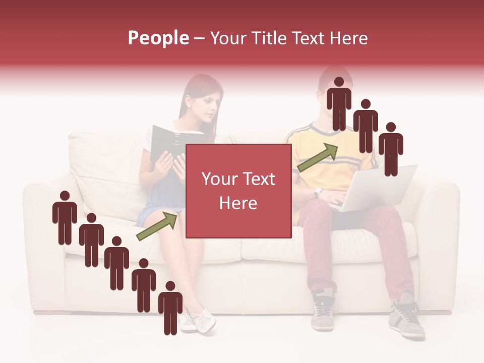 Indoor Sofa Eyes PowerPoint Template