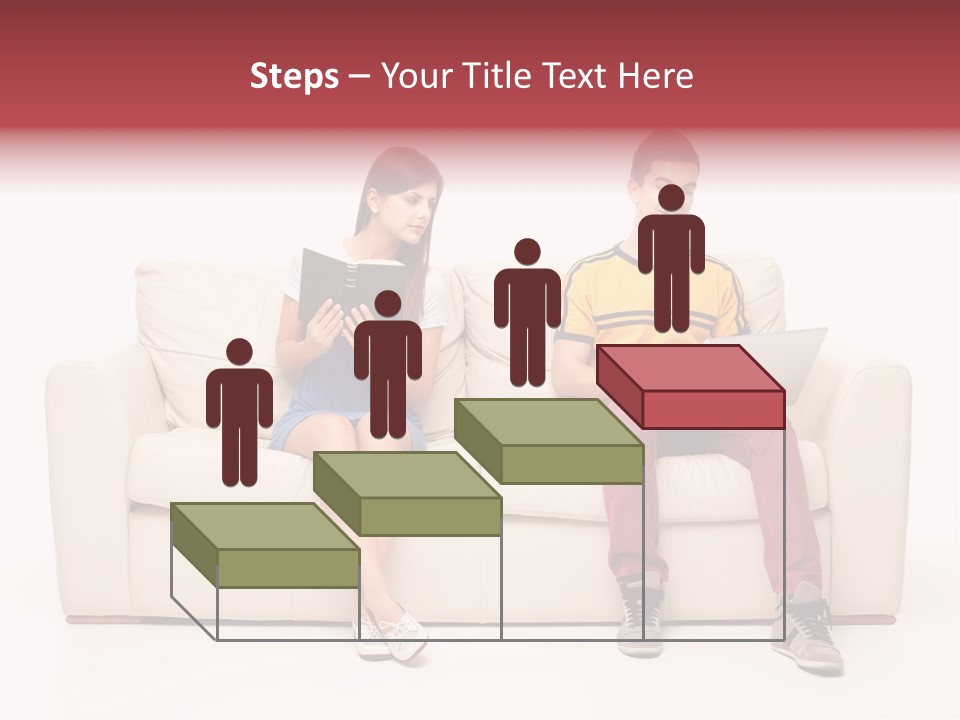 Indoor Sofa Eyes PowerPoint Template