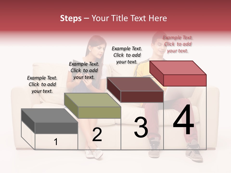 Indoor Sofa Eyes PowerPoint Template