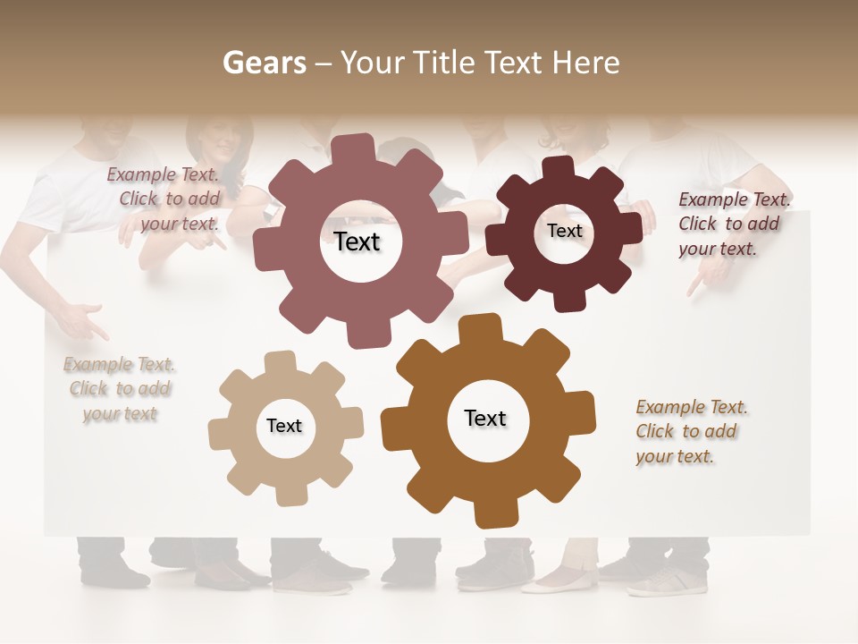 Toothy Space Woman PowerPoint Template