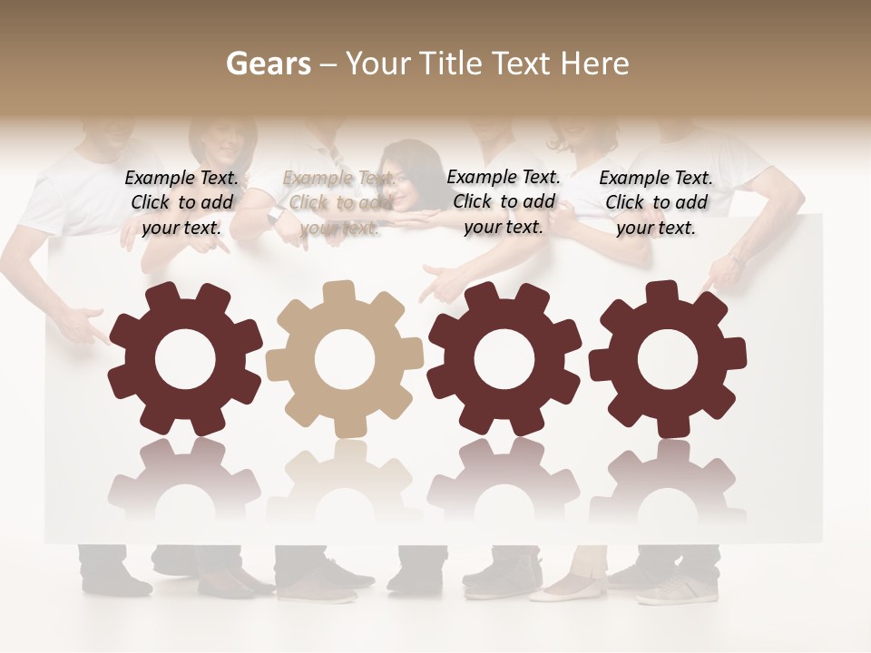 Toothy Space Woman PowerPoint Template