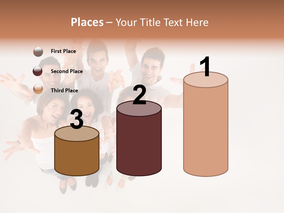 Space Laughing Brunette PowerPoint Template