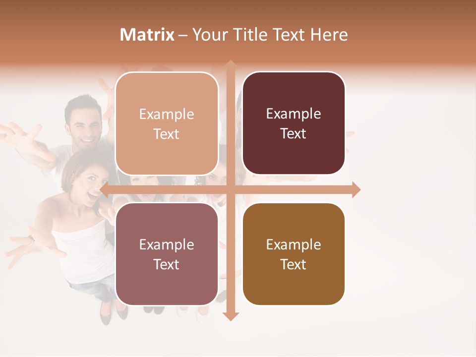 Space Laughing Brunette PowerPoint Template