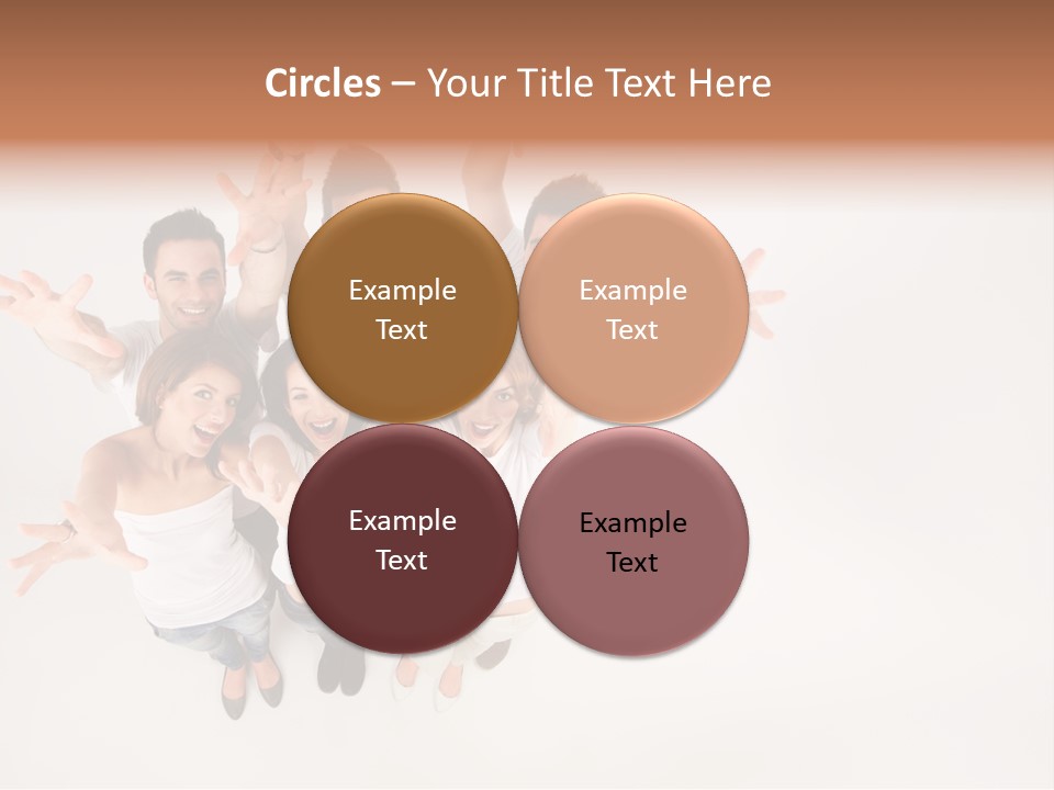 Space Laughing Brunette PowerPoint Template