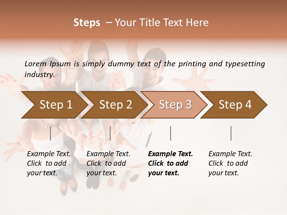 Space Laughing Brunette PowerPoint Template
