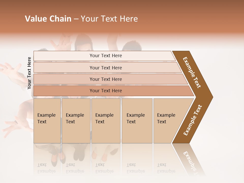Space Laughing Brunette PowerPoint Template