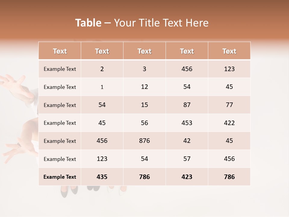 Space Laughing Brunette PowerPoint Template
