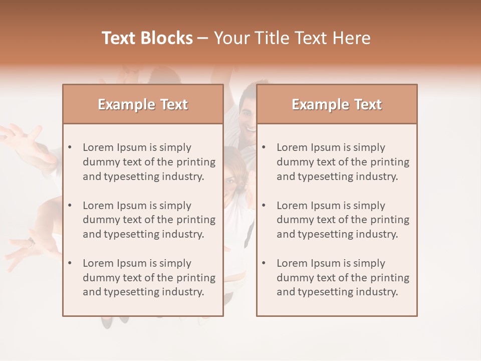 Space Laughing Brunette PowerPoint Template