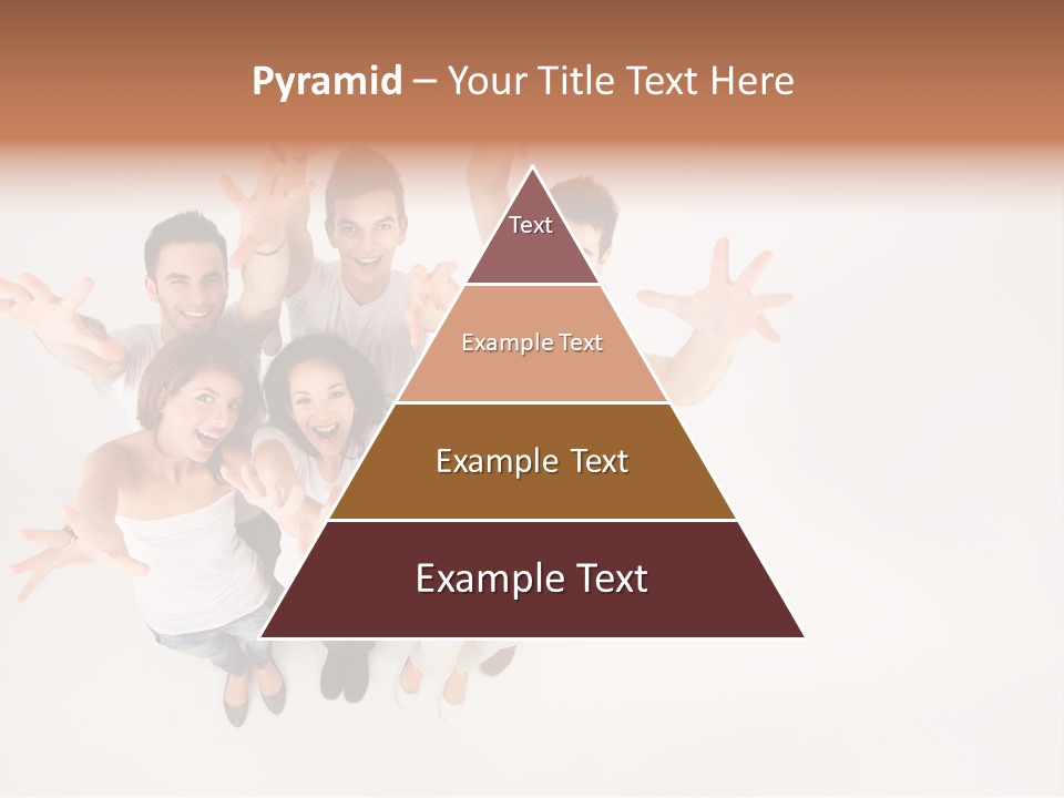 Space Laughing Brunette PowerPoint Template