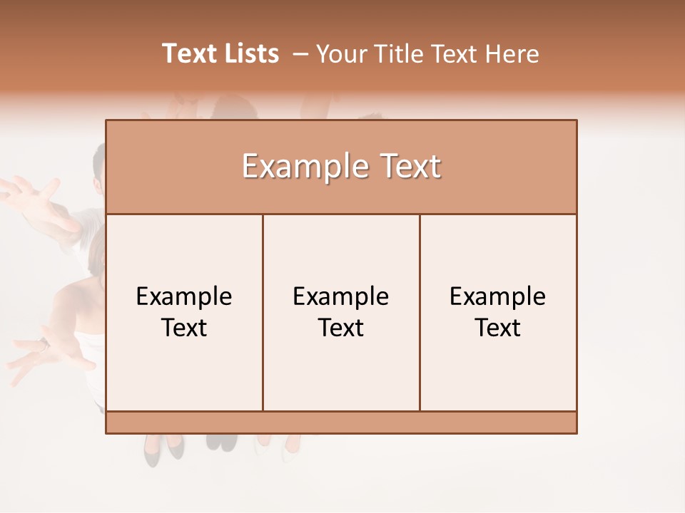 Space Laughing Brunette PowerPoint Template