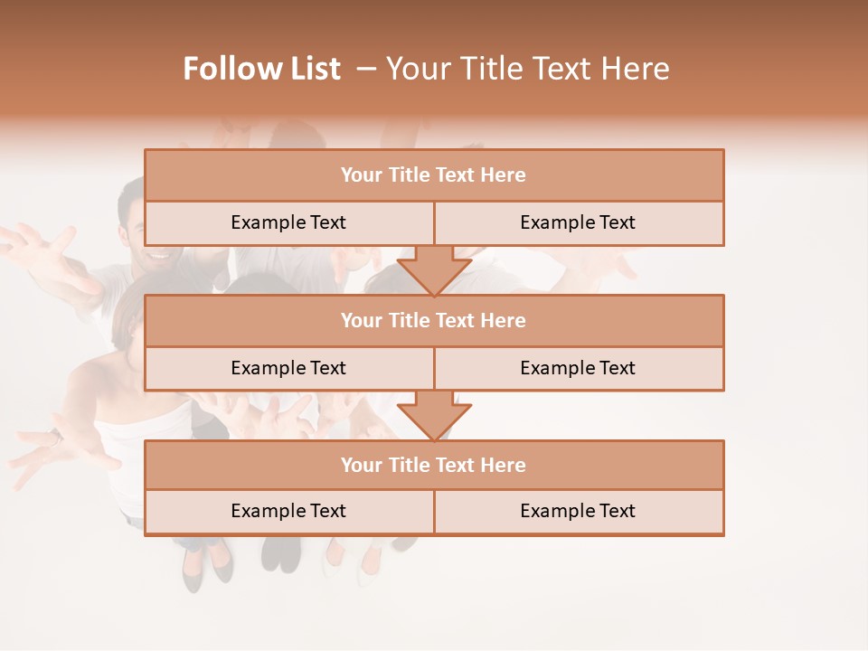 Space Laughing Brunette PowerPoint Template
