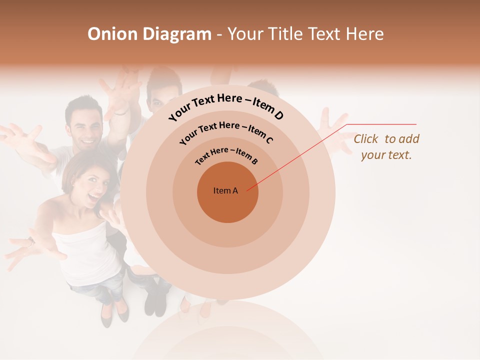 Space Laughing Brunette PowerPoint Template