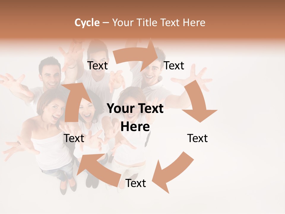 Space Laughing Brunette PowerPoint Template