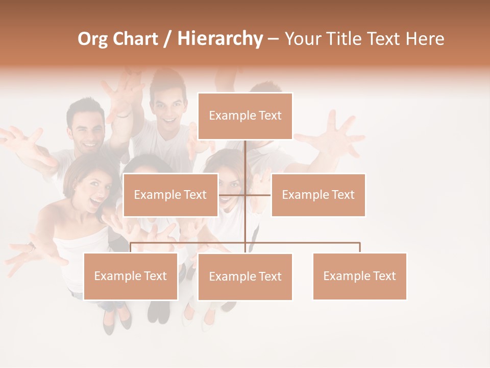Space Laughing Brunette PowerPoint Template