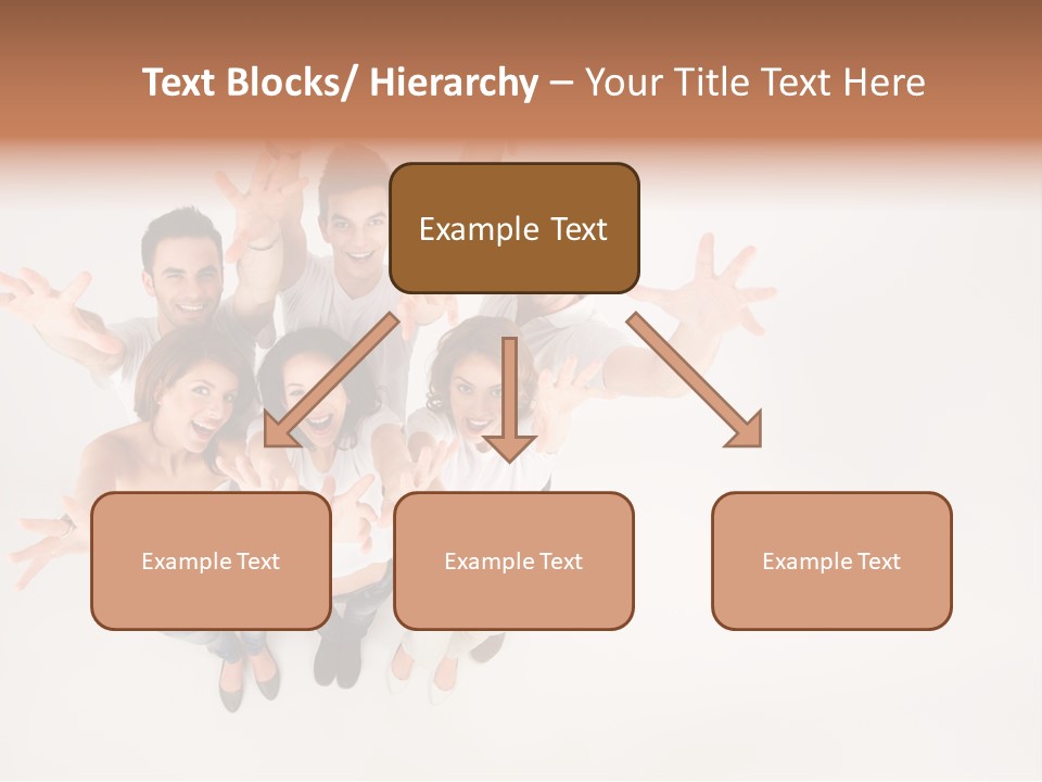 Space Laughing Brunette PowerPoint Template