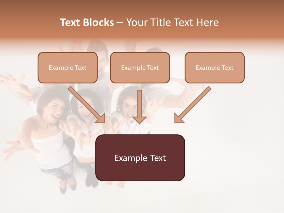 Space Laughing Brunette PowerPoint Template