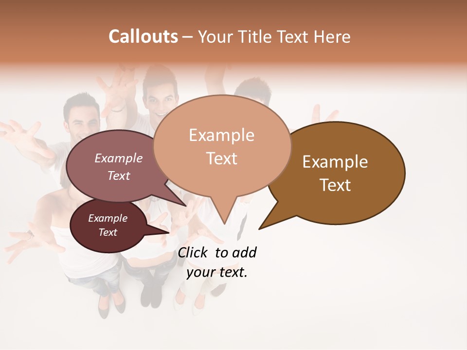 Space Laughing Brunette PowerPoint Template