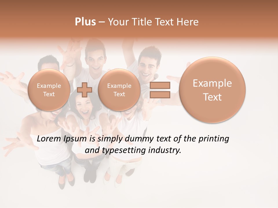Space Laughing Brunette PowerPoint Template