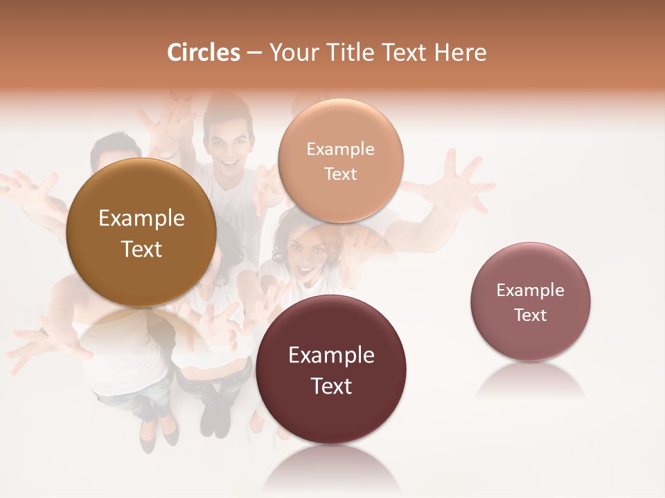 Space Laughing Brunette PowerPoint Template