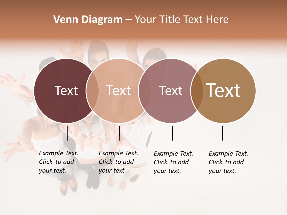 Space Laughing Brunette PowerPoint Template