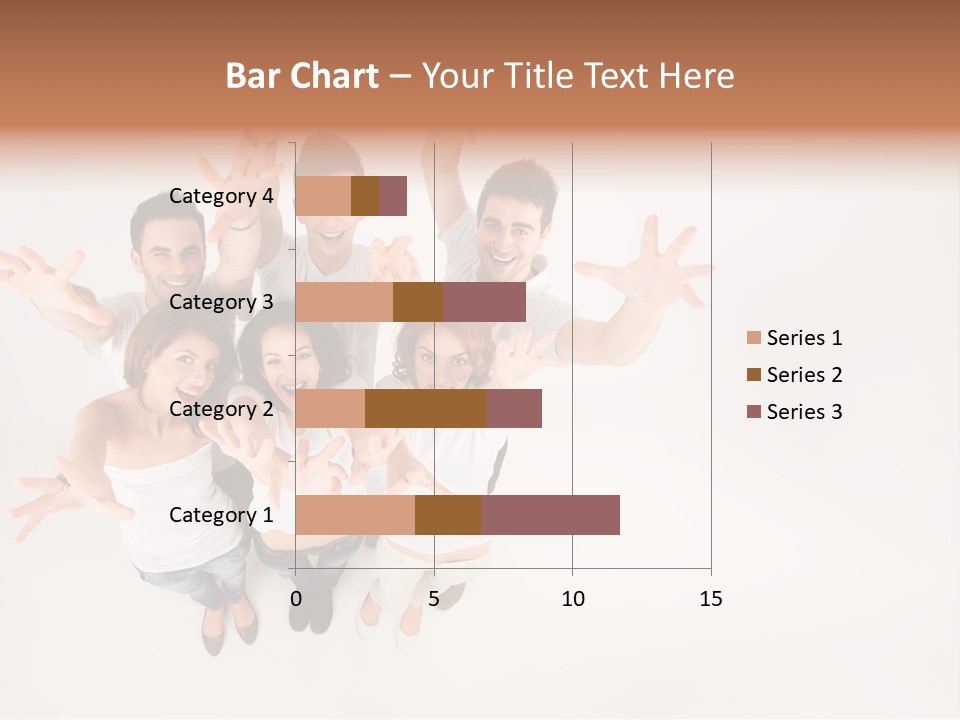 Space Laughing Brunette PowerPoint Template