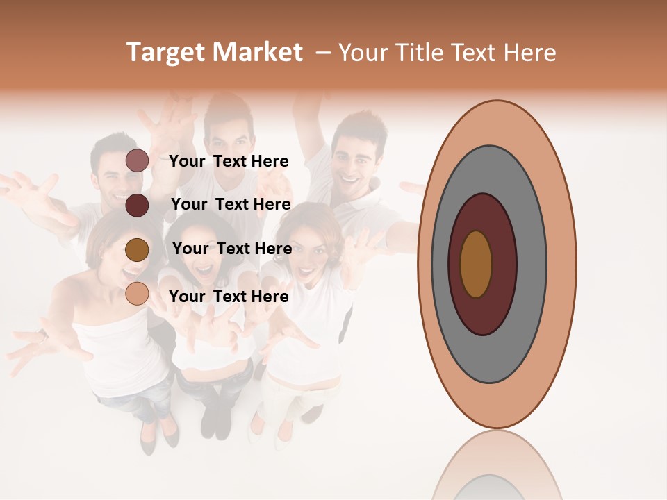 Space Laughing Brunette PowerPoint Template