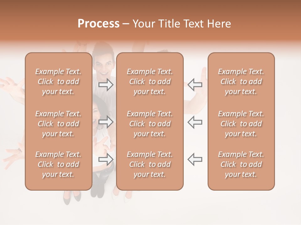 Space Laughing Brunette PowerPoint Template