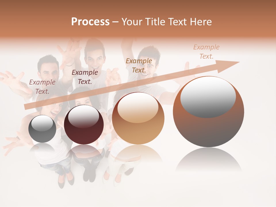 Space Laughing Brunette PowerPoint Template