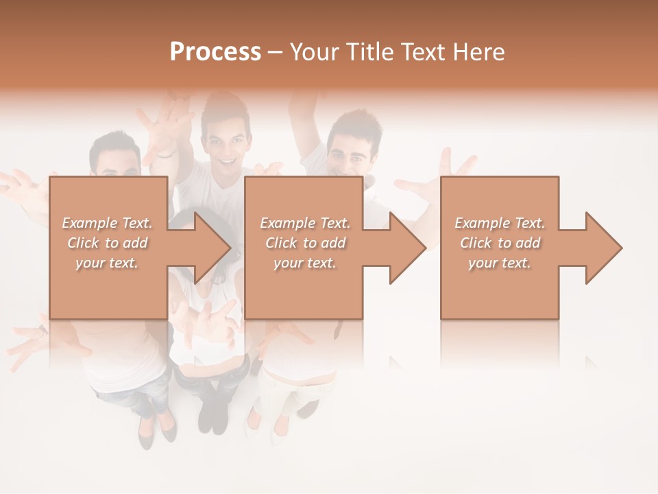 Space Laughing Brunette PowerPoint Template