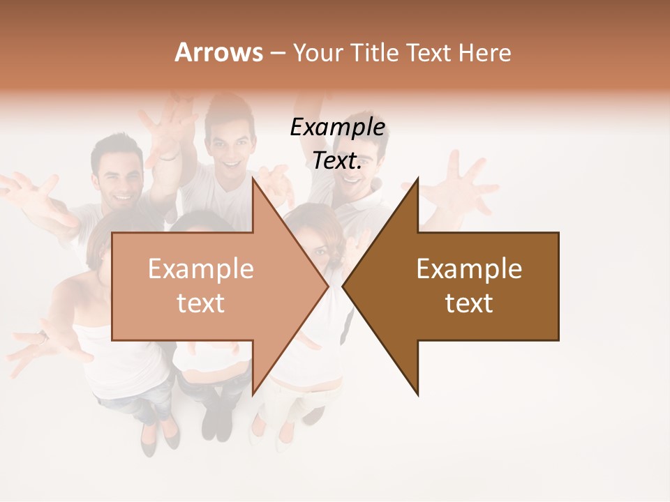 Space Laughing Brunette PowerPoint Template