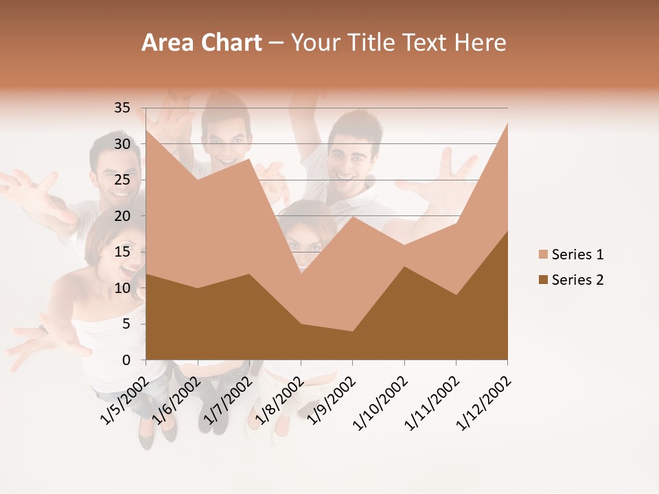 Space Laughing Brunette PowerPoint Template