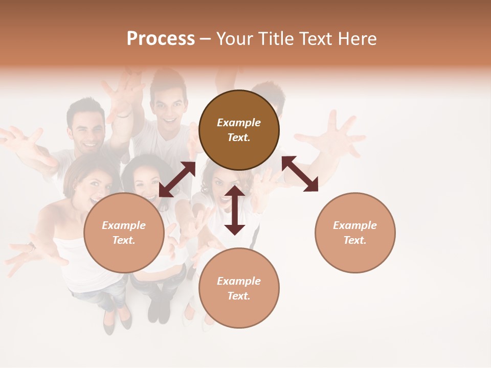 Space Laughing Brunette PowerPoint Template