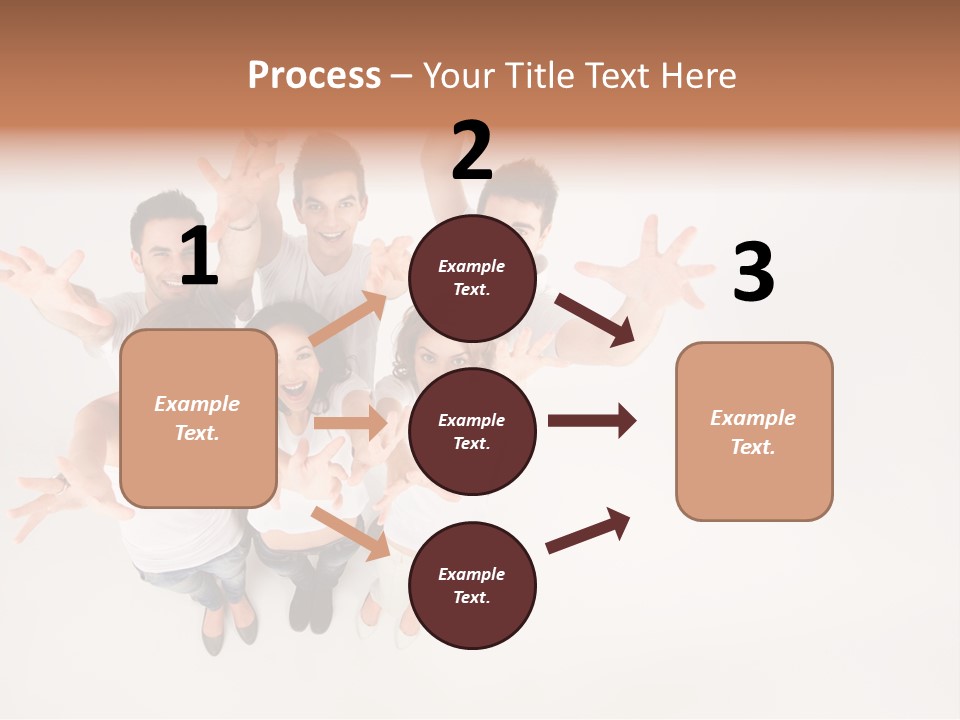 Space Laughing Brunette PowerPoint Template