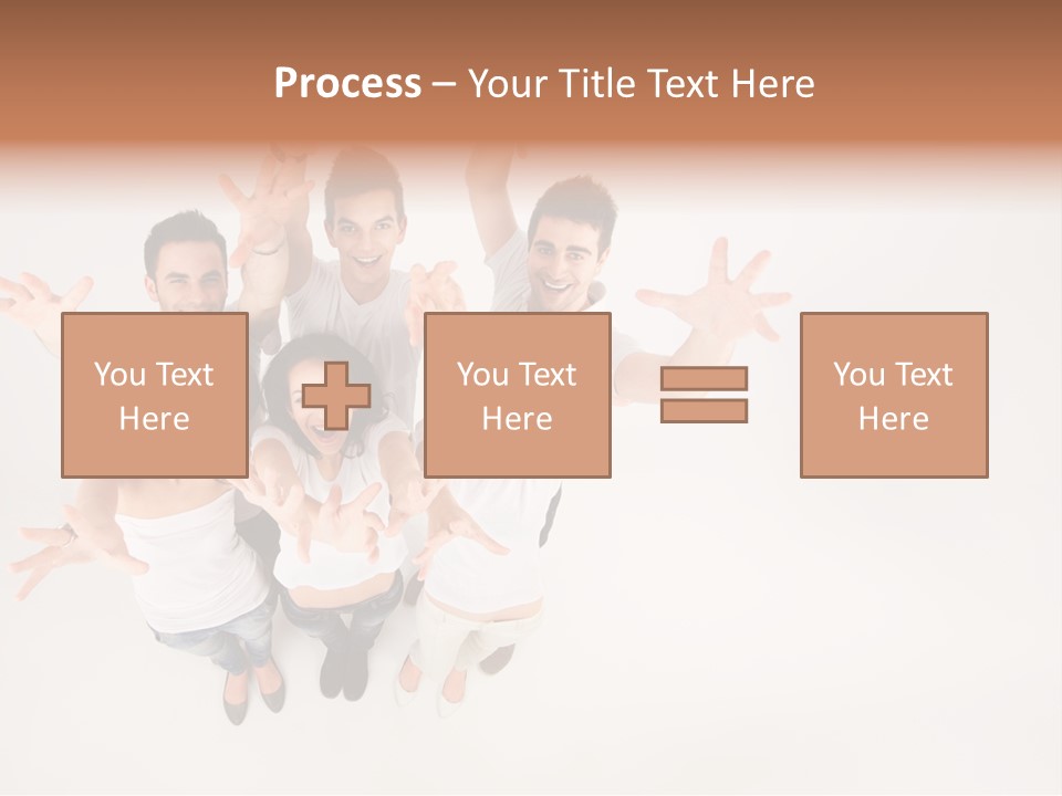 Space Laughing Brunette PowerPoint Template