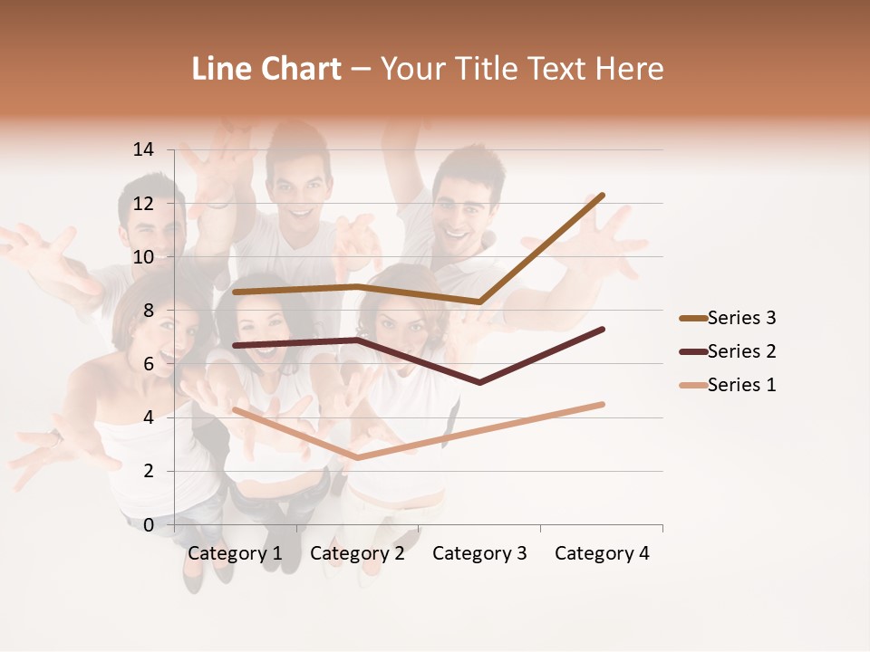 Space Laughing Brunette PowerPoint Template