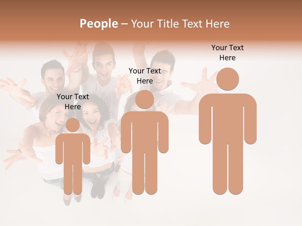 Space Laughing Brunette PowerPoint Template