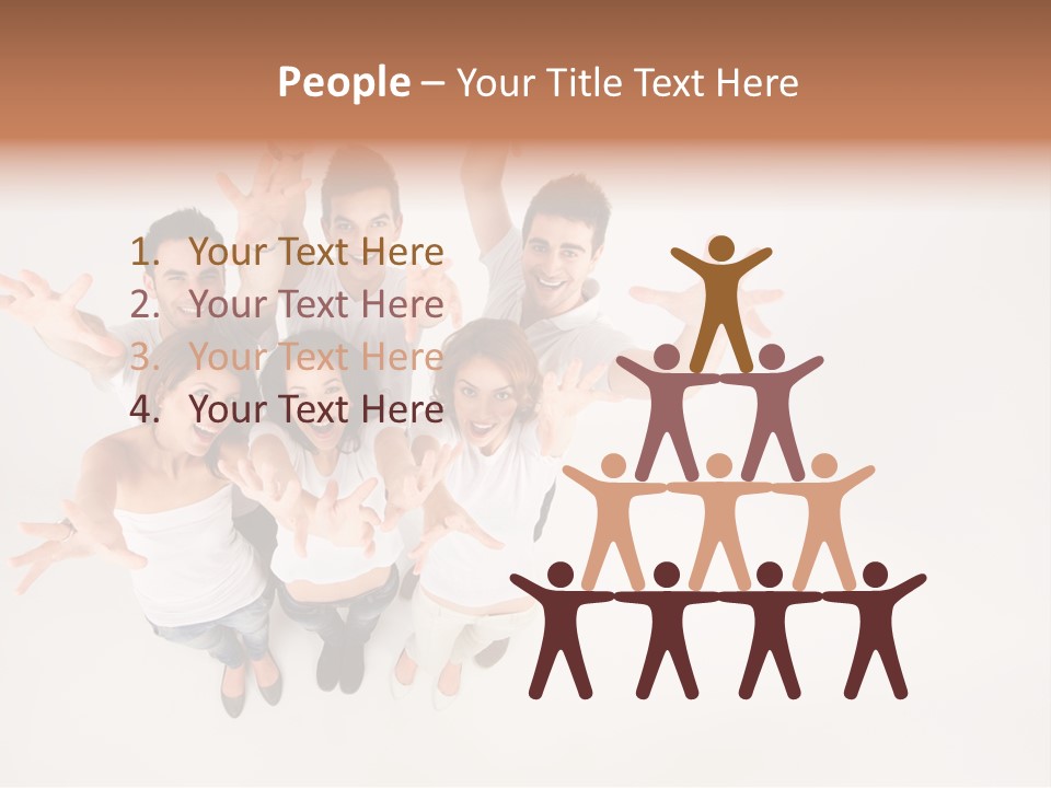 Space Laughing Brunette PowerPoint Template