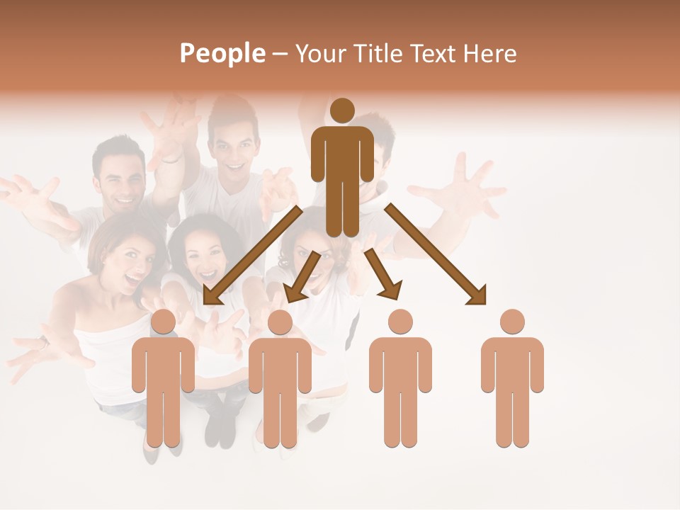 Space Laughing Brunette PowerPoint Template