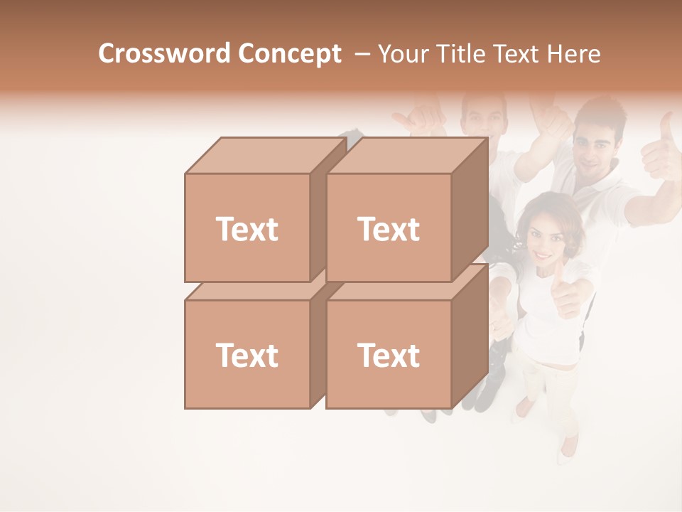 Advertising Hands Image PowerPoint Template