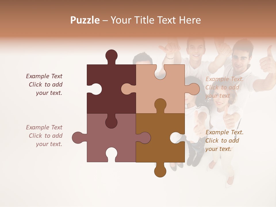 Advertising Hands Image PowerPoint Template