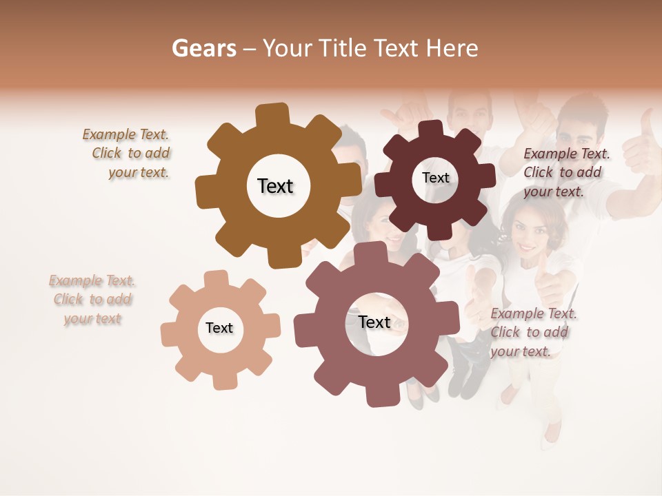 Advertising Hands Image PowerPoint Template