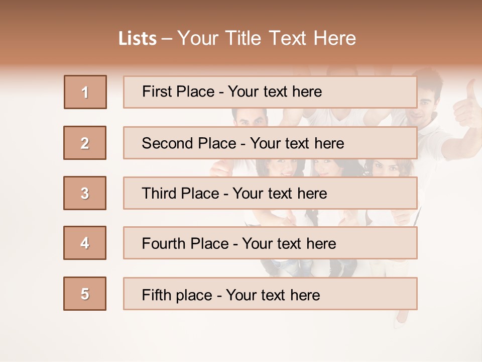 Advertising Hands Image PowerPoint Template