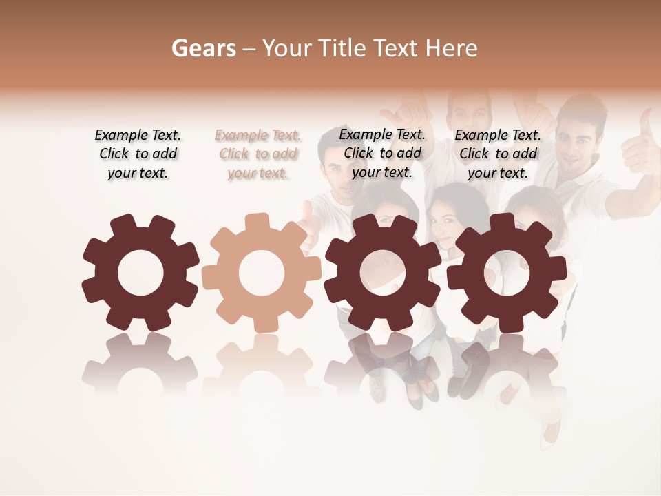 Advertising Hands Image PowerPoint Template