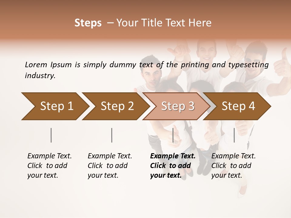 Advertising Hands Image PowerPoint Template