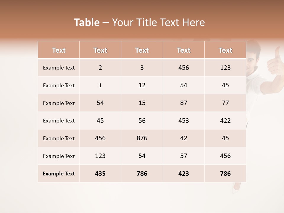 Advertising Hands Image PowerPoint Template